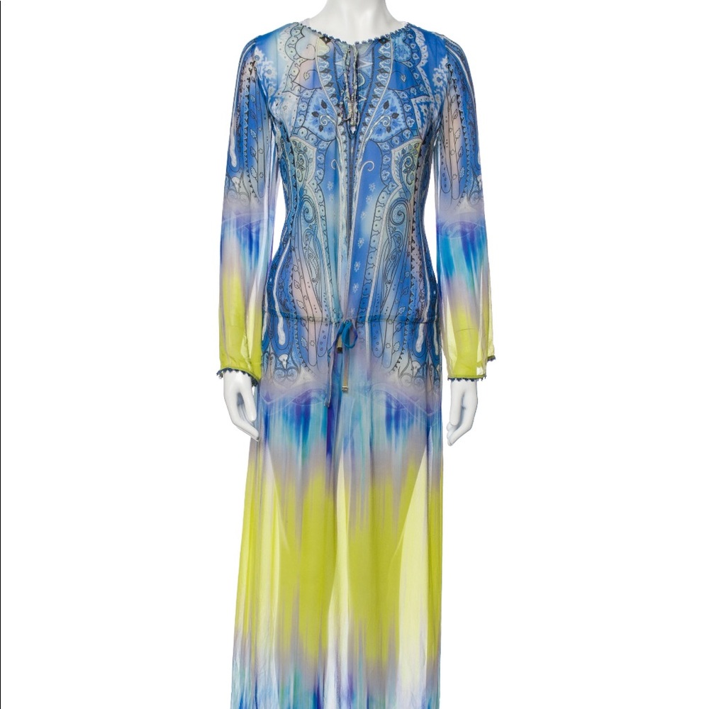 Etro printed long dress